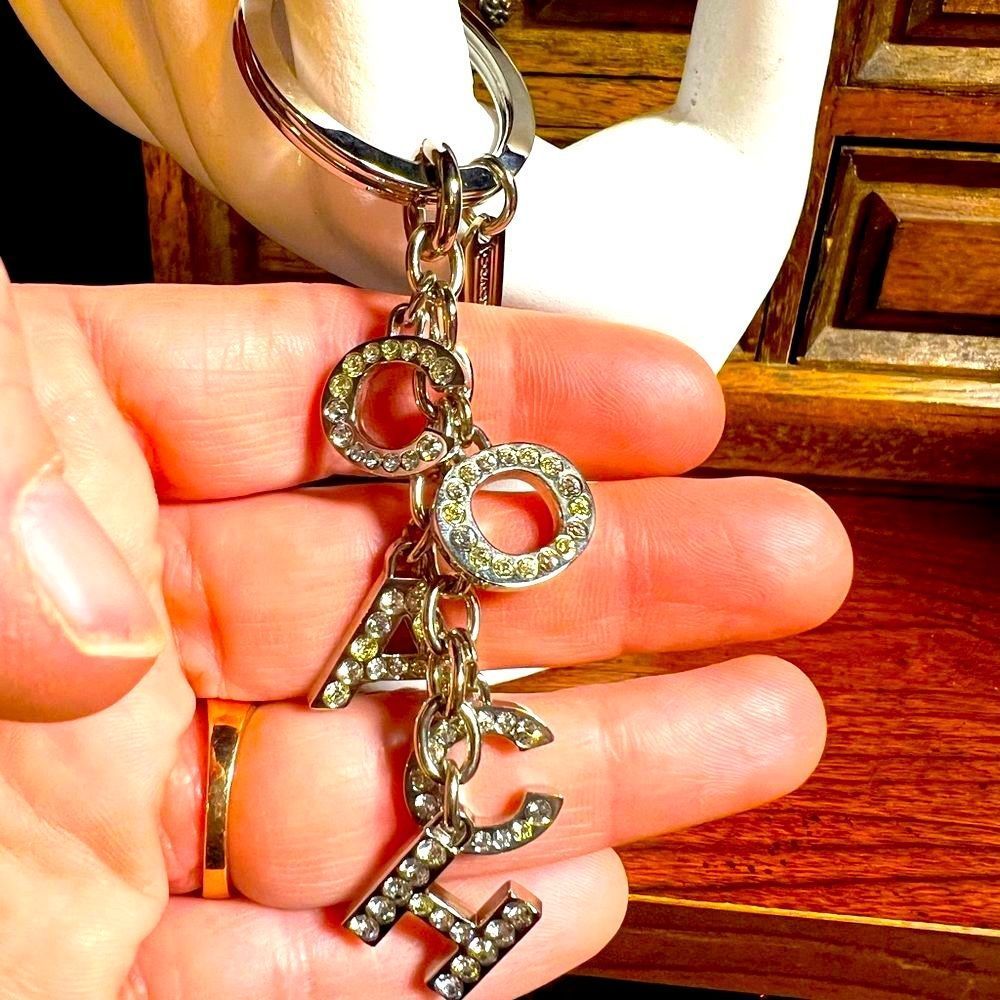 NWOT Authentic Coach Keychain/Bag Charm.